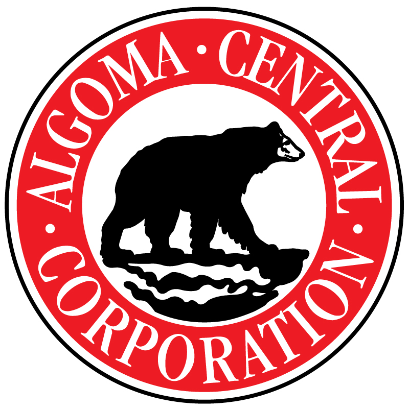 Algoma Central Corp Logo with a bear in the middle
